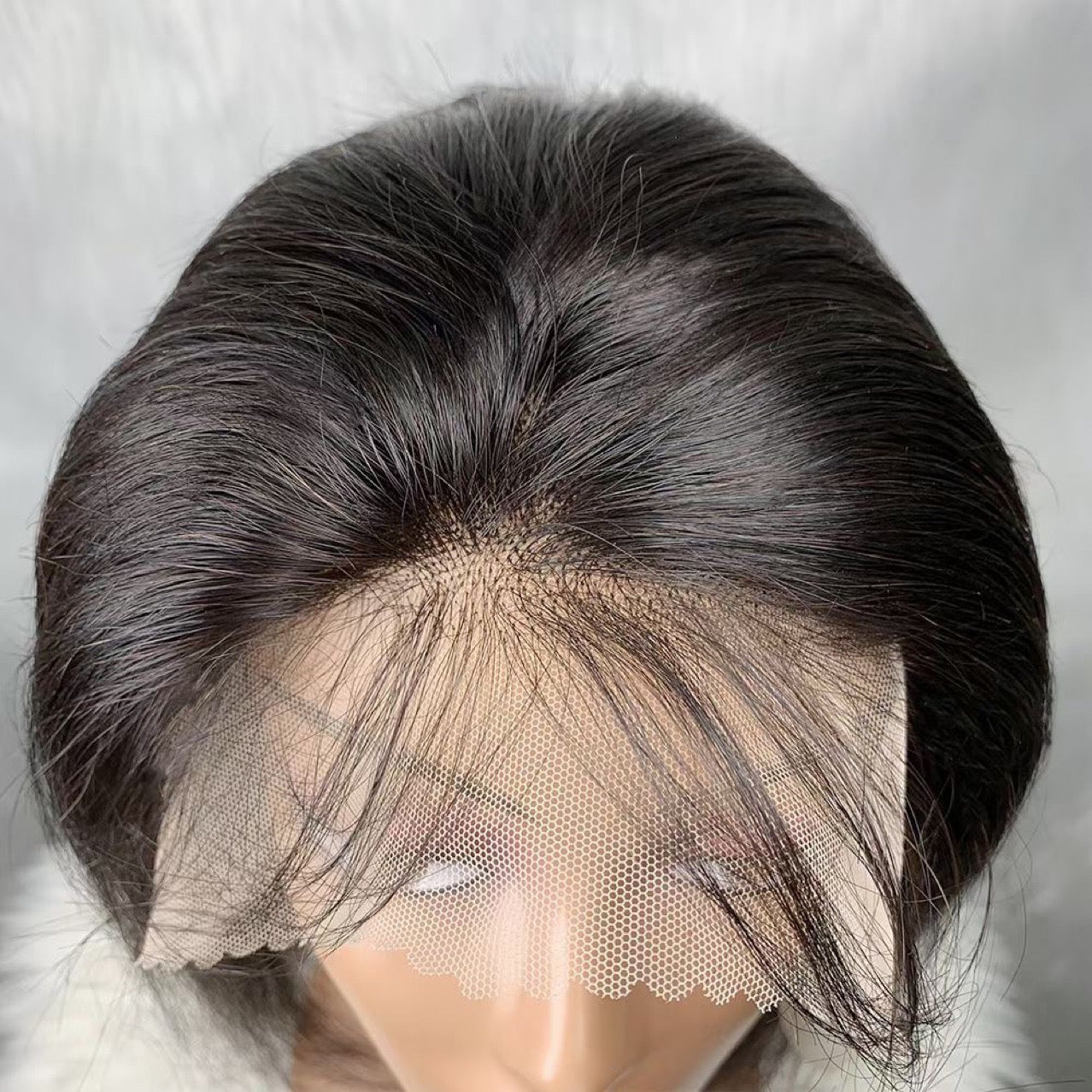 Perruque brésilienne, 100% cheveux humains, lace frontal, lisse, 180%