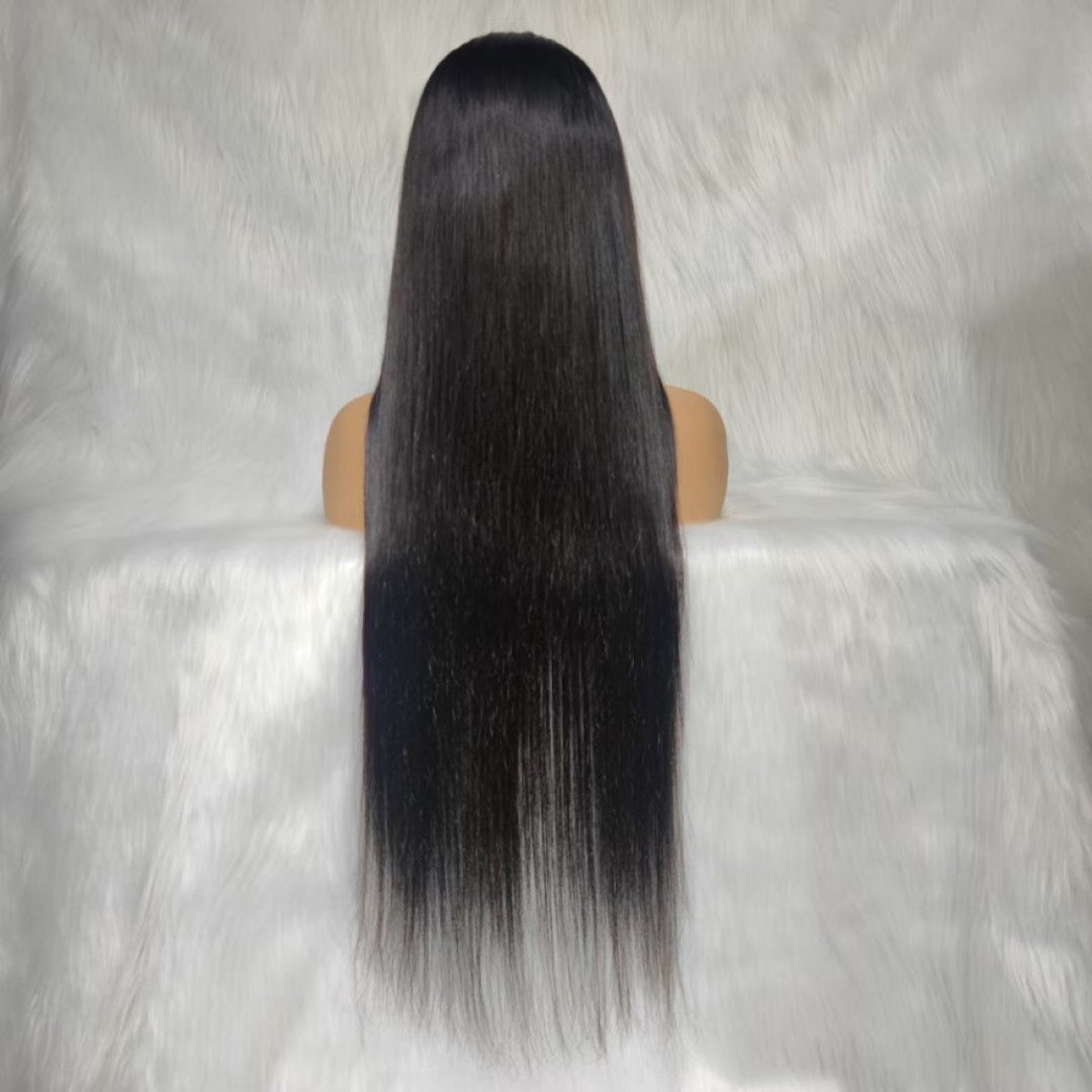 Perruque brésilienne, 100% cheveux humains, lace frontal, lisse, 180%