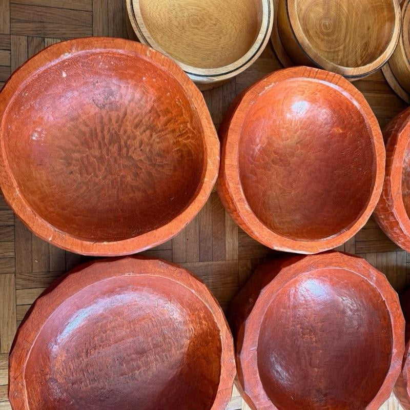 Mortier en bois et son pilon, Foutou, fufu